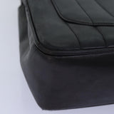 Chanel Mademoiselle Big COCO Mark Chain Bag Lamb Skin Black CC Auth yk12655