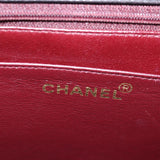 Chanel Mademoiselle Big COCO Mark Chain Bag Lamb Skin Black CC Auth yk12655