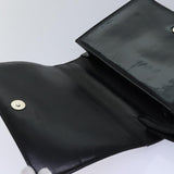 Chanel Mademoiselle Clutch Bag Enamel Black Yellow CC Auth yk13029