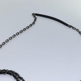 Chanel Matelasse Chain Gamaguchi Hand Bag Leather 2way Black CC Auth yk13501