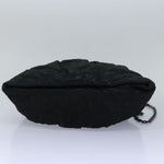 Chanel Matelasse Chain Gamaguchi Hand Bag Leather 2way Black CC Auth yk13501