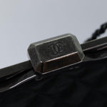 Chanel Matelasse Chain Gamaguchi Hand Bag Leather 2way Black CC Auth yk13501