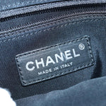 Chanel Matelasse Chain Gamaguchi Hand Bag Leather 2way Black CC Auth yk13501