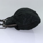 Chanel Matelasse Chain Gamaguchi Hand Bag Leather 2way Black CC Auth yk13501