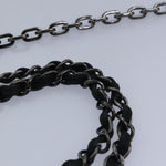 Chanel Matelasse Chain Gamaguchi Hand Bag Leather 2way Black CC Auth yk13501