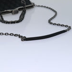 Chanel Matelasse Chain Gamaguchi Hand Bag Leather 2way Black CC Auth yk13501