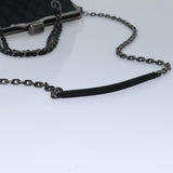 Chanel Matelasse Chain Gamaguchi Hand Bag Leather 2way Black CC Auth yk13501