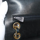 Chanel Matelasse 23 Turn Lock Chain Bag Lamb Skin Black CC Auth yk13530A