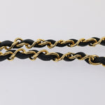 Chanel Matelasse 23 Turn Lock Chain Bag Lamb Skin Black CC Auth yk13530A