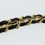 Chanel Matelasse 25 Turn Lock Chain Hand Bag Lamb Skin Black CC Auth yk14030A