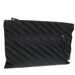 balenciaga Explorer Clutch Bag Canvas Black 459745 Auth yk14342
