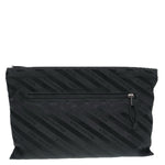 balenciaga Explorer Clutch Bag Canvas Black 459745 Auth yk14342