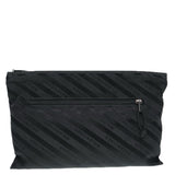 balenciaga Explorer Clutch Bag Canvas Black 459745 Auth yk14342