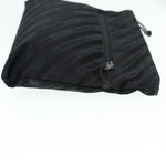balenciaga Explorer Clutch Bag Canvas Black 459745 Auth yk14342