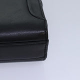 balenciaga Clutch Bag Leather Black Gold Auth yk14401