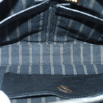 balenciaga Clutch Bag Leather Black Gold Auth yk14401