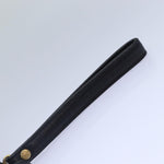 balenciaga Clutch Bag Leather Black Gold Auth yk14401