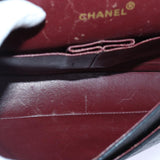 Chanel Matelasse 25 Turn Lock Chain Bag Lamb Skin Black Gold CC Auth yk14418