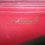 Chanel Mademoiselle Big COCO Mark Chain ShoulderBag Lamb Skin Black Auth yk4080A