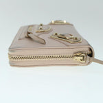balenciaga Classic Continental Zip Long Wallet Leather Pink 253036 Auth yk9793