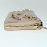 balenciaga Classic Continental Zip Long Wallet Leather Pink 253036 Auth yk9793