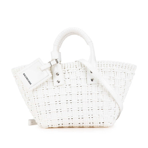 balenciaga Bistro Basket XS Handbag White
